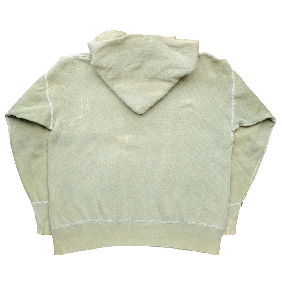 Image of 50s/60s Vintage Sunfaded Green Hoodie
