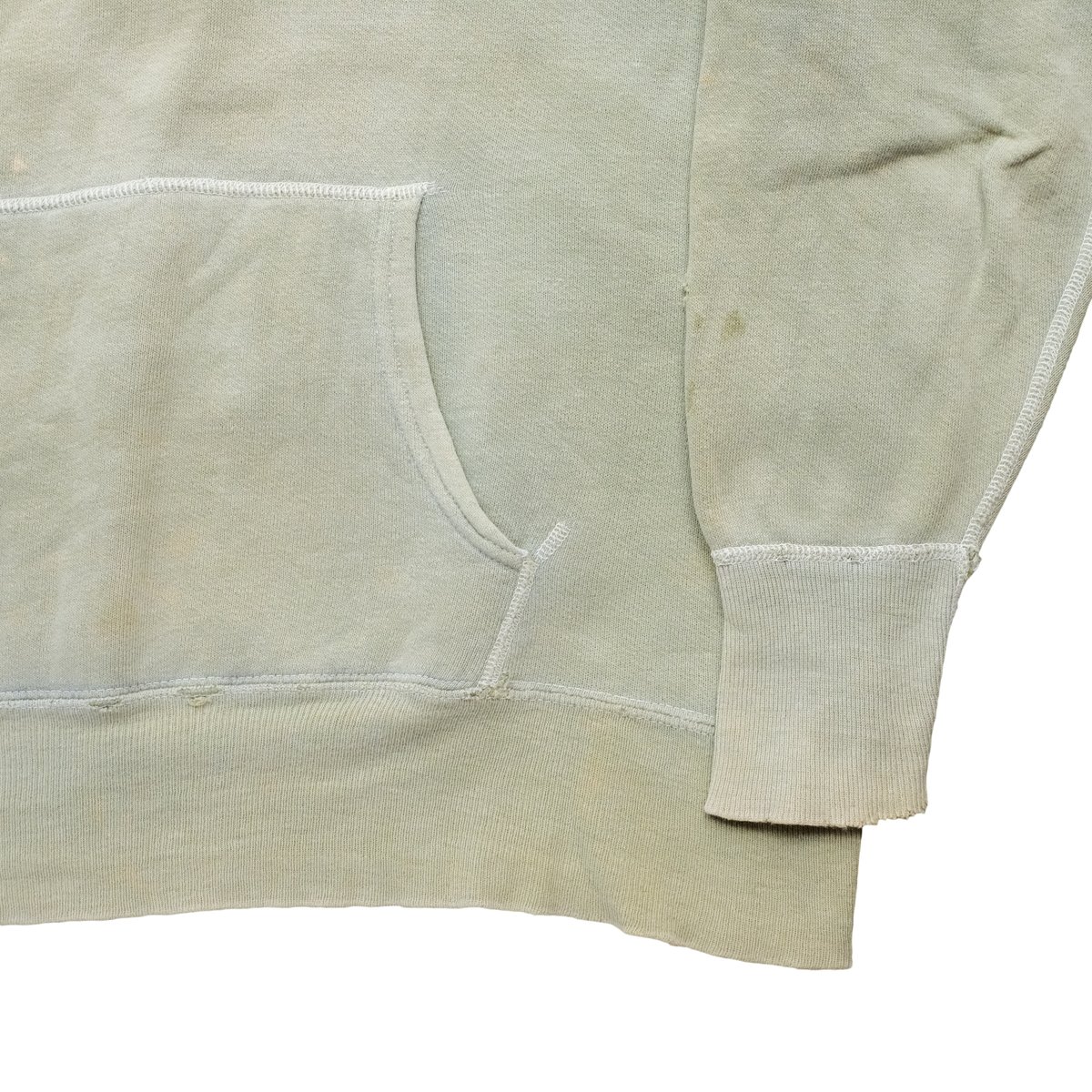 Image of 50s/60s Vintage Sunfaded Green Hoodie