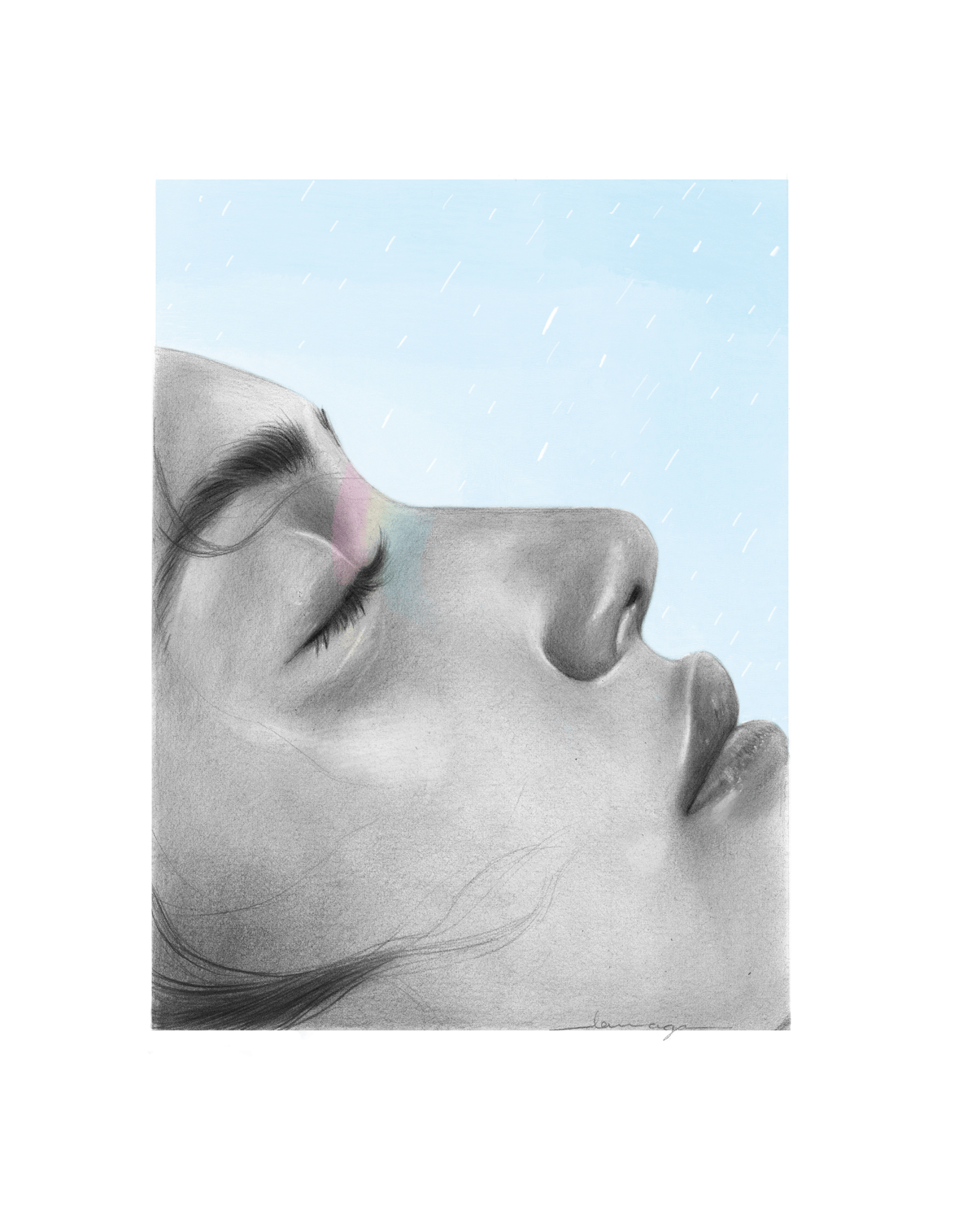 Image of No rainbow without rain.