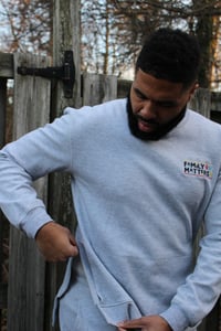 Image 4 of Premium Family Matters Crewneck Sweatsuit - Grey