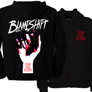 Image of CAME FOR BLOOD ZIP UP HOODIE 