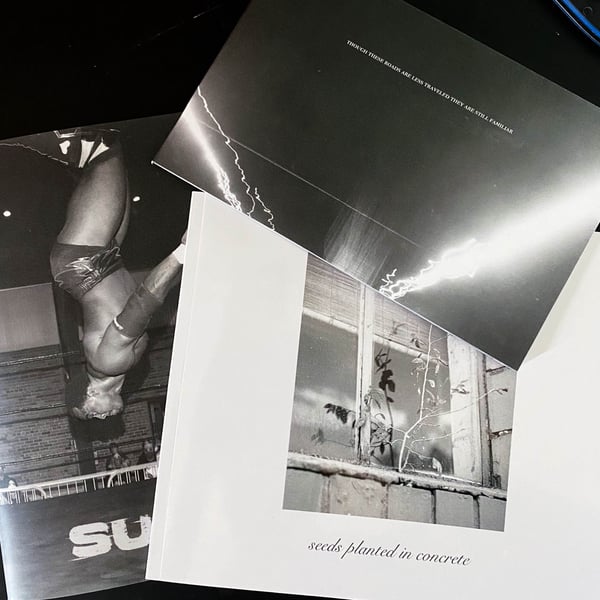 Image of Photozines with wrestling photos I took in them!