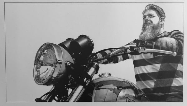 Image of 'Dan' - Motorcycle Portrait