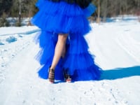 Image 1 of Slaying Diva Tulle Skirt - Royal Blue 
