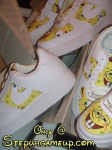 Image of SpongeBob Nike Air Force Ones Exclusive to Stepurgameup.com