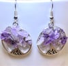 Tree Of Life Amethyst Earrings