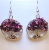 Tree Of Life Ruby Earrings