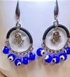 Hamsa Hand Evil Eye Earrings