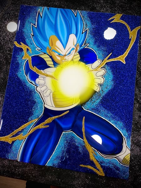 Image of Super Saiyan Blue Vegeta print 16x20