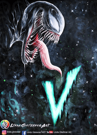 Venom "V" POSTER / PRINT