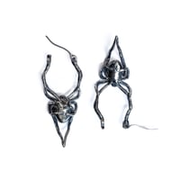 Image 4 of Latrodectus earrings in sterling silver or gold