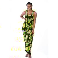 Image 1 of Jamaican hibiscus maxi dress 