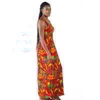 Image 2 of Rasta wildfire maxi dress 
