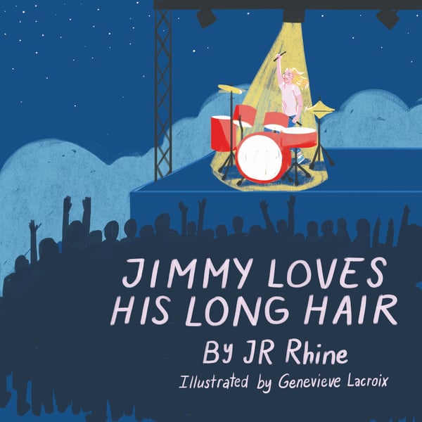 Image of "Jimmy Loves His Long Hair" Children's Book