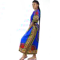 Image 3 of Royal Blue Dashiki Kaftan Dress 
