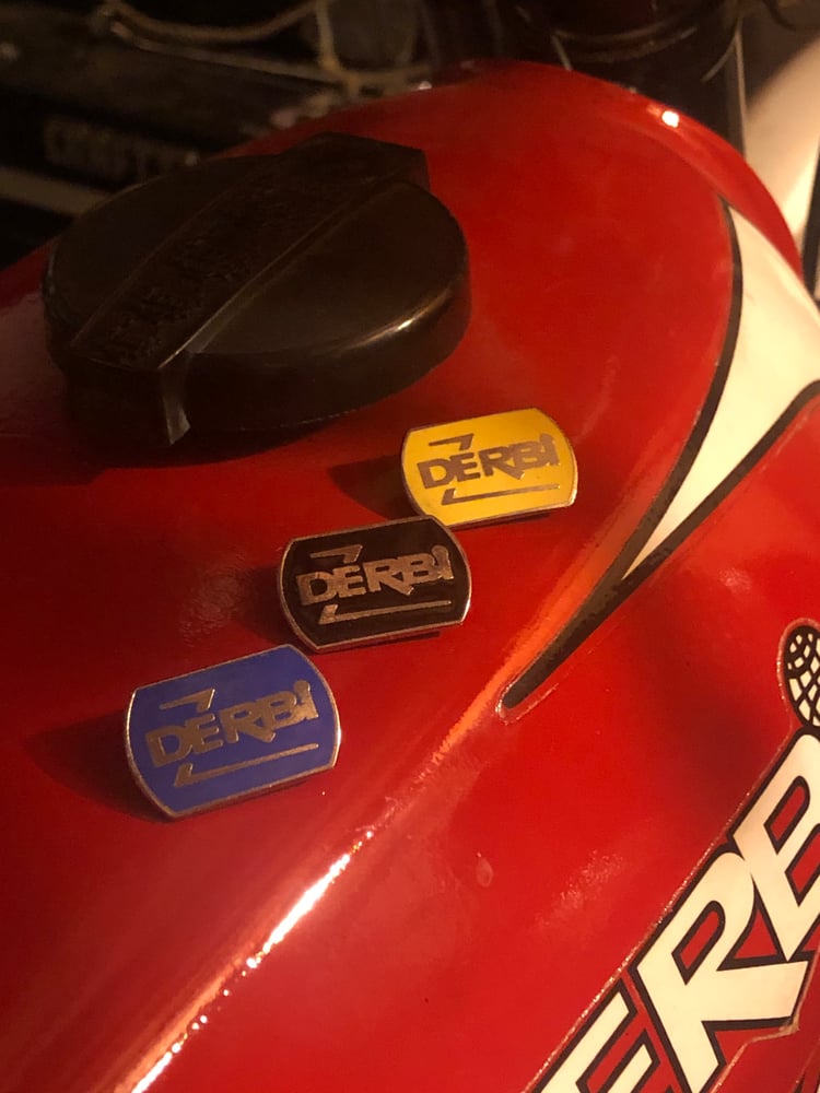 Image of Vintage Derbi Moped Enamel Pins