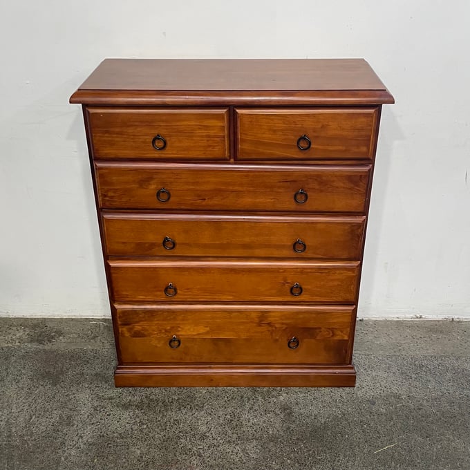 Image of PINE CHEST OF DRAWERS