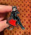 HELLo tHERE Cat Woman Enamel Pin