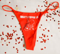 Image 1 of WHAT'S POPPIN LA RED THONG