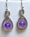 Infinity Amethyst Earrings