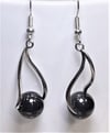 Twisty Onyx Earrings 
