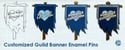 Customized Guild Banner Enamel Pin