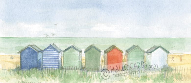 Image of Huts on the Beach - Southwold - Suffolk