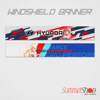 SUMMERSHOP FORD / CHEVY & HYUNDAI RACE QUEEN WINDSHIELD