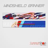SUMMERSHOP FORD / CHEVY & HYUNDAI RACE QUEEN WINDSHIELD