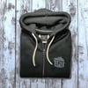 GAME-WORN Super Heavyweight Zip Hooded Sweatshirt - Charcoal Black/Grey