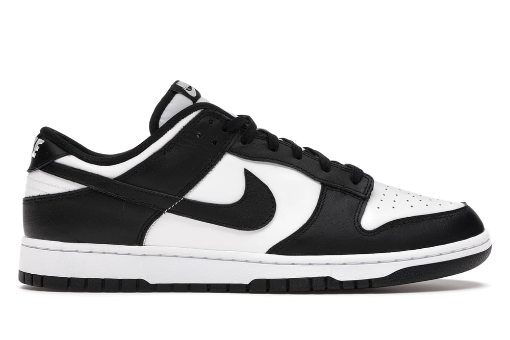 nike dunk low black white 37