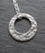 Image of Offset circle hoop pendant