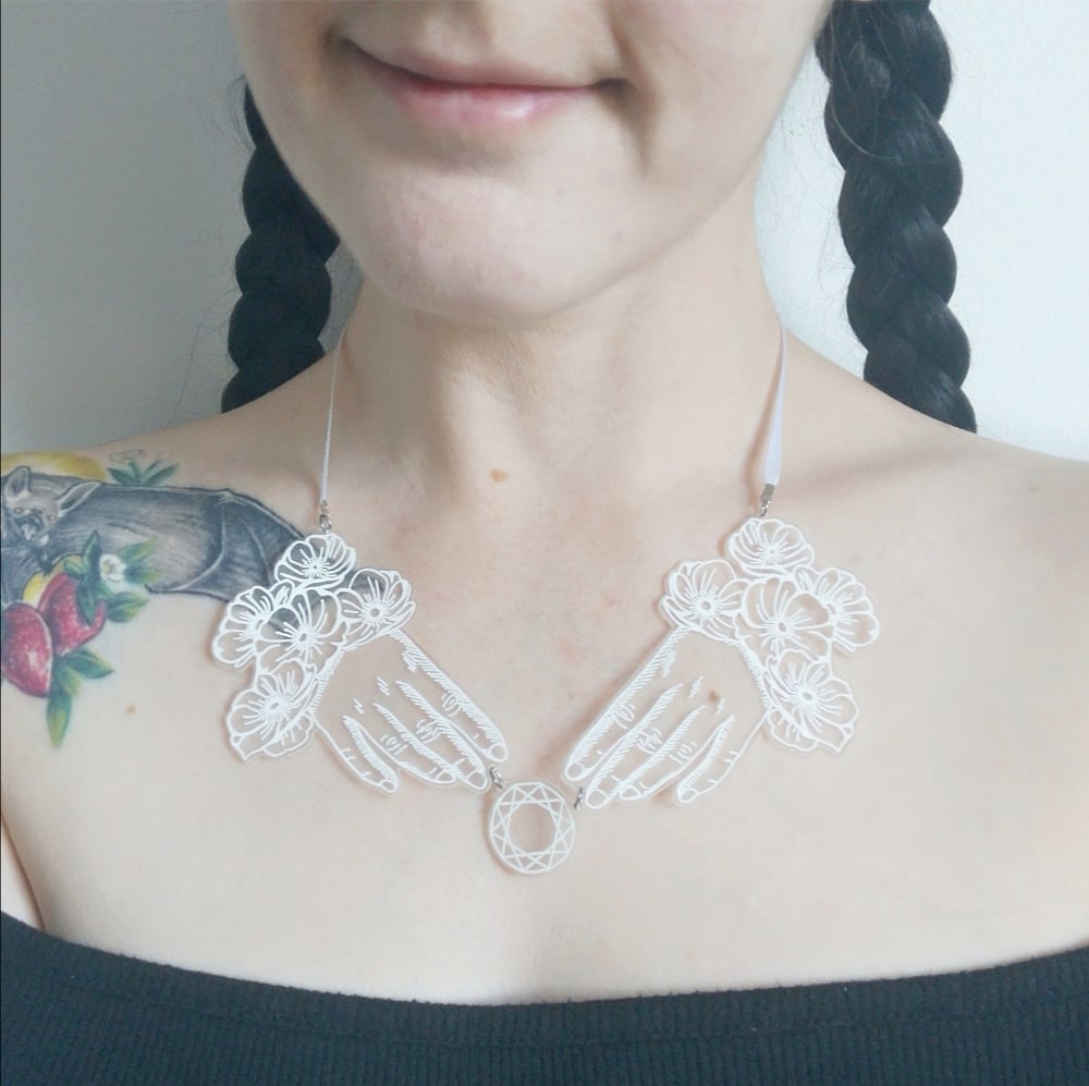 Image of Floriography Necklace ~ Anemone