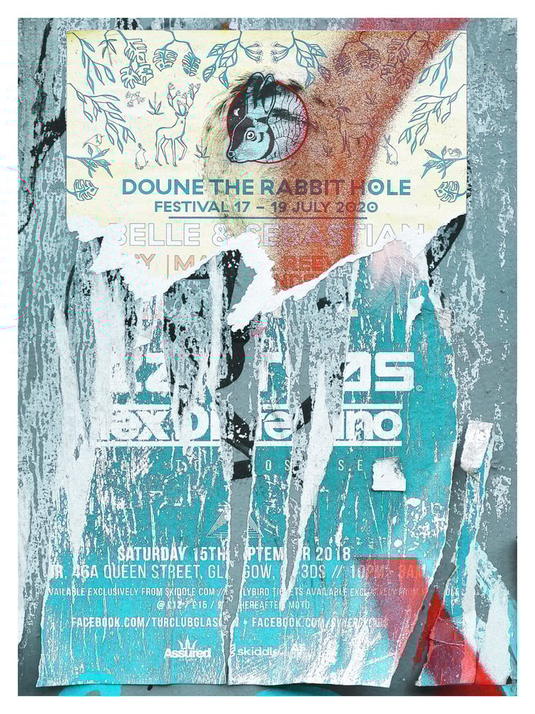 Image of Urban Scrawls Abstract Art - Doune The Rabbit Hole