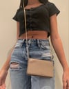 Gold crossbody bag 