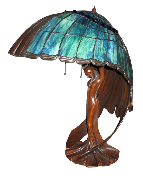 Image of Beautiful  Flying Lady Lamp - Aqua Wings