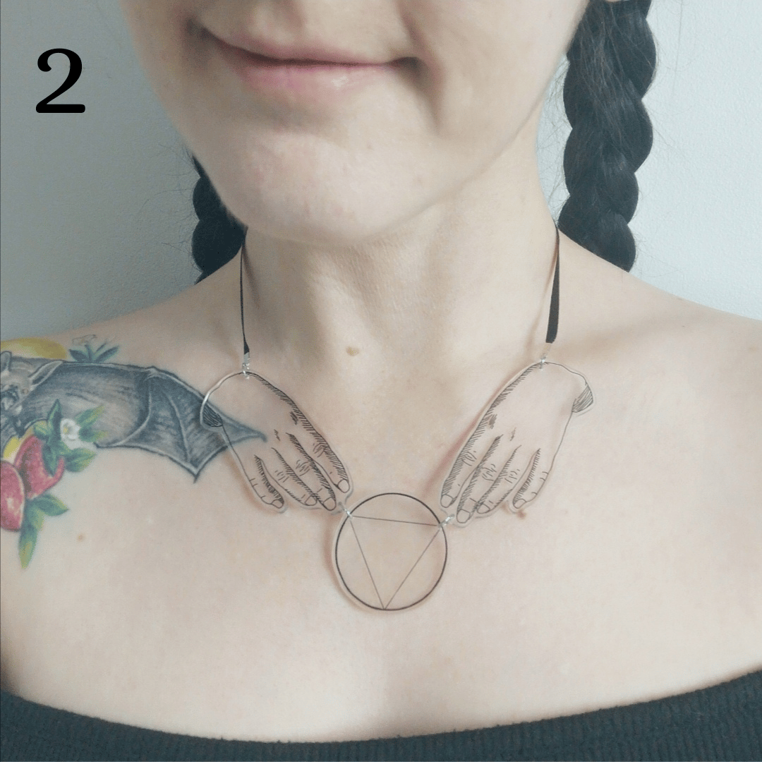 Image of Hands of Fortune Necklace 1-5