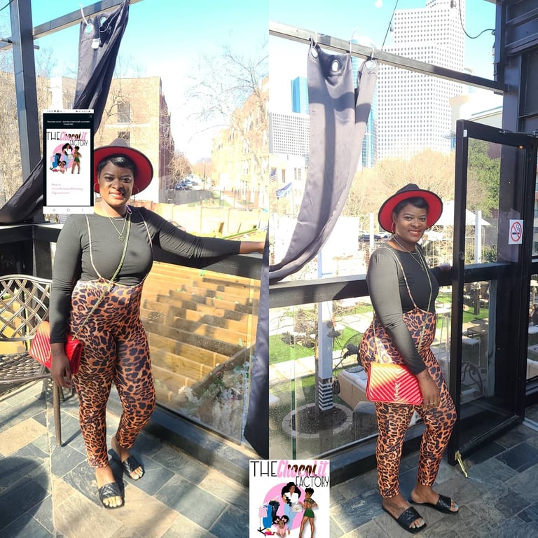 Cheetah Print Jumpsuit Set Image 4