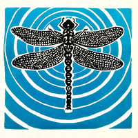 Image 2 of Dragonfly (Linocut Print, 2021)