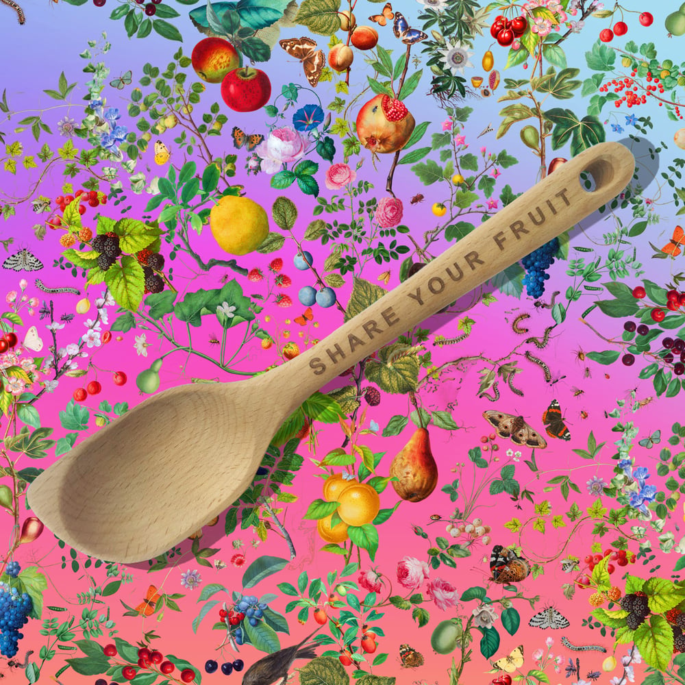 Image of "SHARE YOUR FRUIT" SPOON