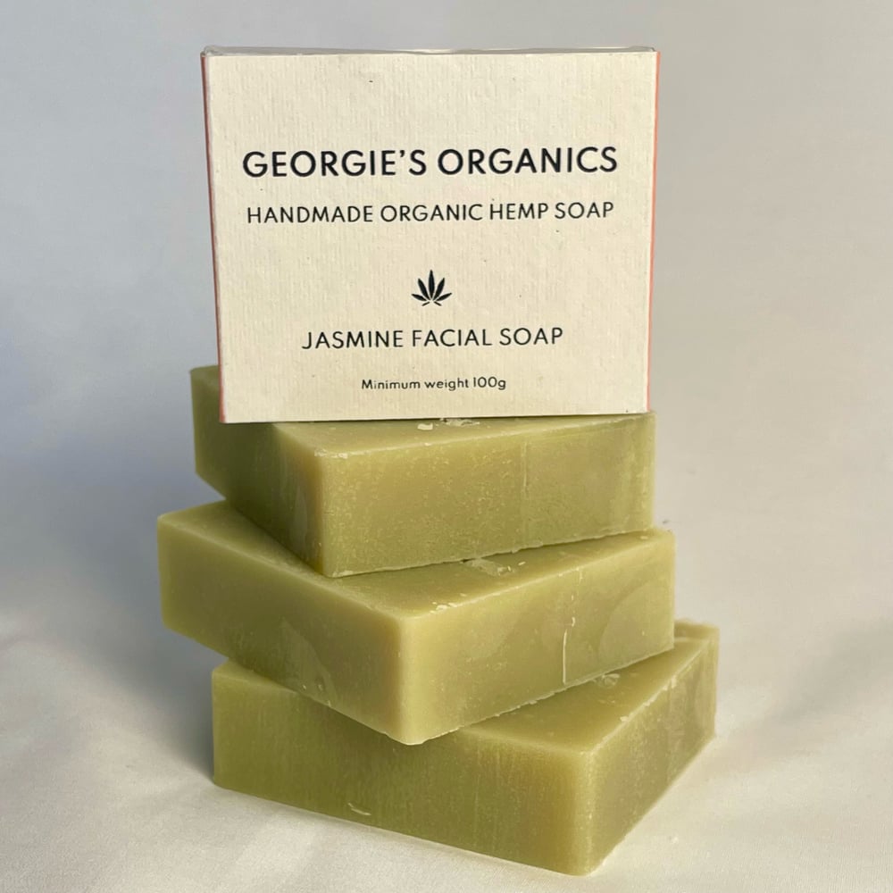 Image of Jasmine facial soap -made with organic hempseed oil