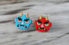 Oni Demon Stud Earrings