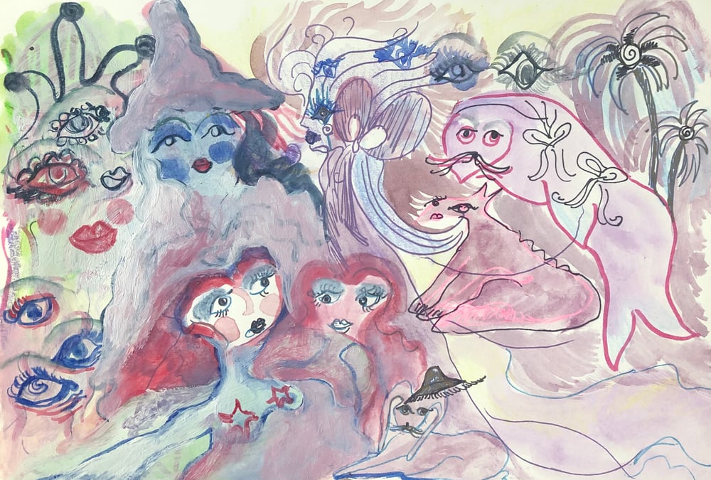 Image of Various Paintings on Paper