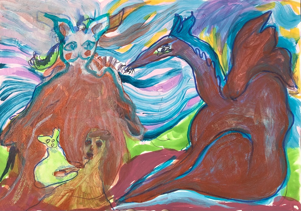 Image of Various Paintings on Paper