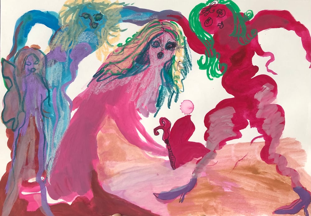 Image of Various Paintings on Paper