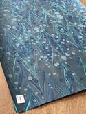 Shades Of Blue Collection Marbled Paper I 1/2 sheets
