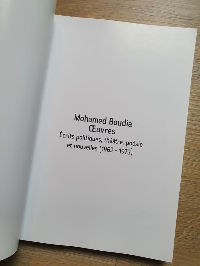 Mohamed Boudia - Oeuvres