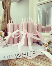 Image 1 of Powder Pink Dinner Candles ( Bundle of 7 )