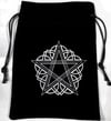 Black Velvet Drawstring Star Pouch