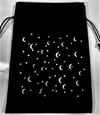 Black Velvet Drawstring Moon/Star Pouch